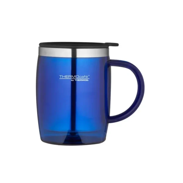 THERMO CAFE TRANSLUCENT DESK MUG 450ML BLUE