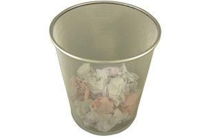 SMALL MESH WASTE PAPER BASKET 28.5CM X 26.5CM