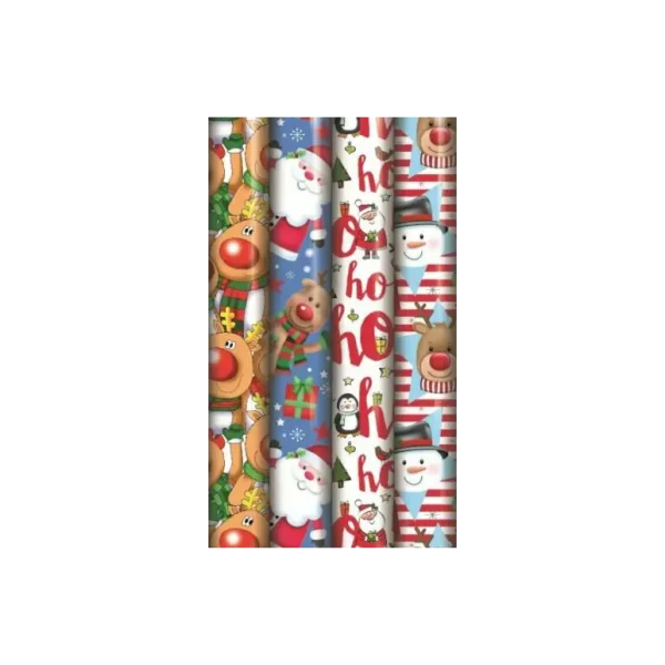 NORTH POLE CUTE CHRISTMAS GIFT WRAP 70CM X 8M