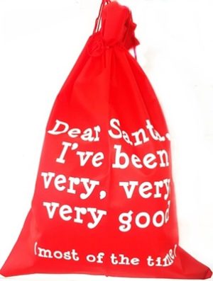 DEAR SANTA I'VE BEEN JUMBO CHRISTMAS SACK