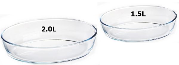 OVAL BAKING DISH - 2 PIECE (1.5LITER & 2 LITER)