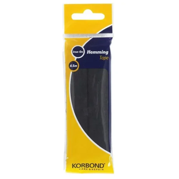 KORBOND HEMMING TAPE BLACK 4.5M