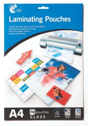 CHILTERN WOVE A4 LAMINATING POUCHES PACK OF 10
