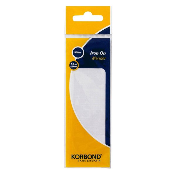 KORBOND IRON ON MENDER WHITE