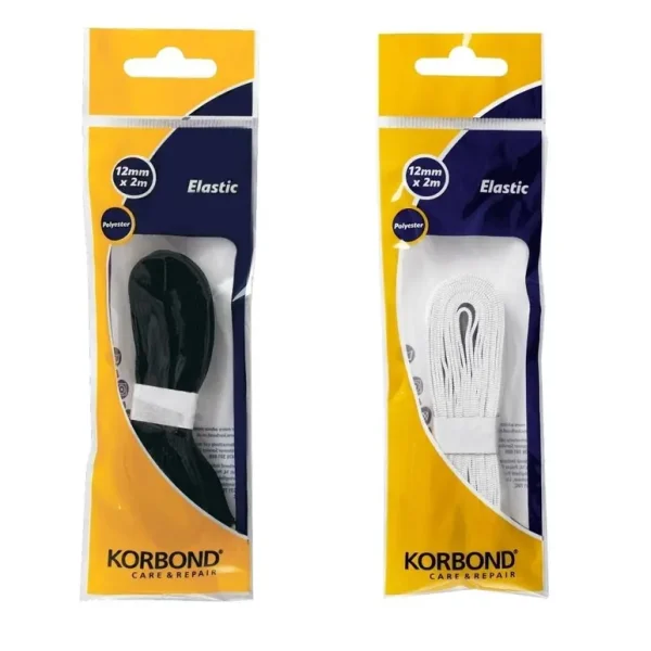 KORBOND ELASTIC WHITE 12MMX2M