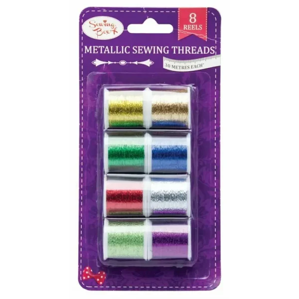 METALLIC THREAD PACK OF 8