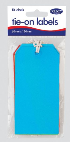 COUNTY PACK OF 10 TIE ON LABELS