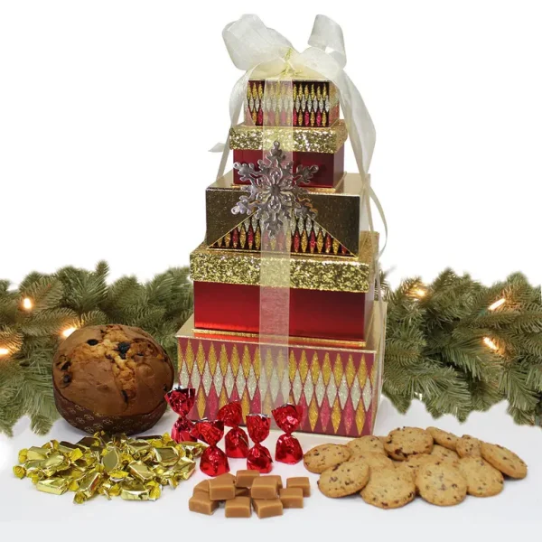 LUXURY CHRISTMAS GIFT TOWER OF TREATS