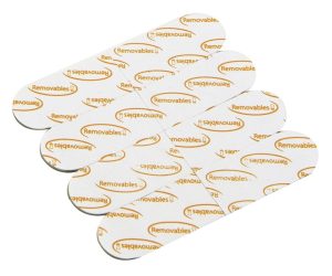 12 PCS SMALL REMOVABLE ADHESIVE WIRE CLIPS TRANSPARENT 17 X 15 MM