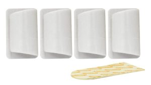 4 PCS REMOVEABLE ADHESIVE WIRE CLIP 27 X 16 MM