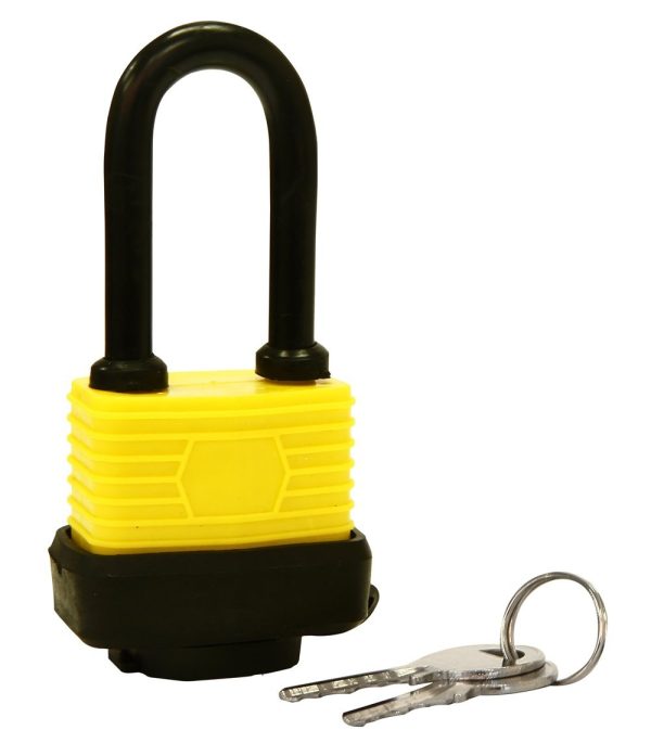 40 MM LONG SHACKLE WEATHERPROOF PADLOCK WITH 2 KEYS