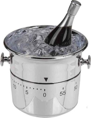 KITCHEN PLASTIC TIMER CHAMPAGNE BOTTLE