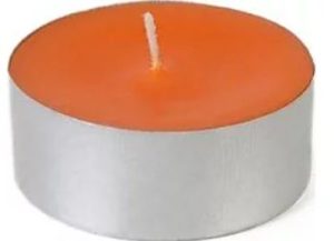 PACK OF 12 ORANGE SPICE TEALIGHT CANDLE