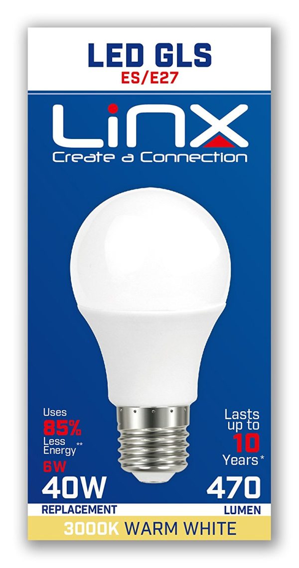 A60 GLS OPAL E27 220-240V 6W 470LMS 3000K LED BULB