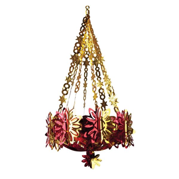 CHANDALIER CHRISTMAS FOIL DECORATION