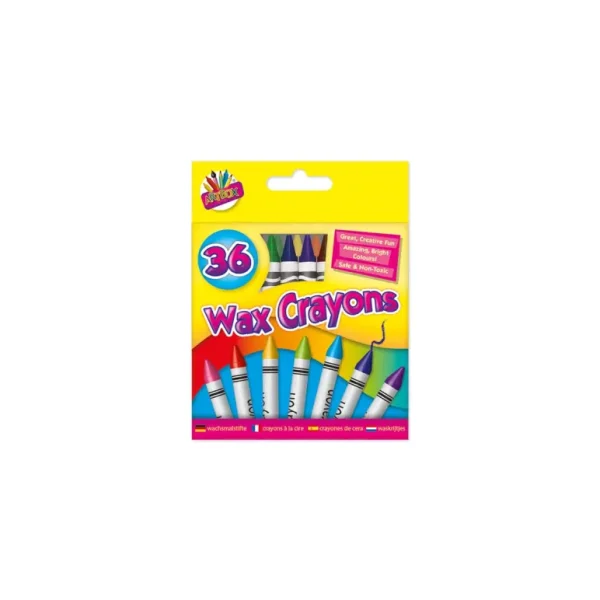 WAX CRAYONS PACK OF 36