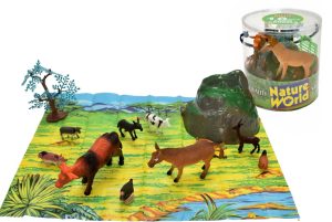18 PCS FARM ANIMALS IN TUB ASSORTED
