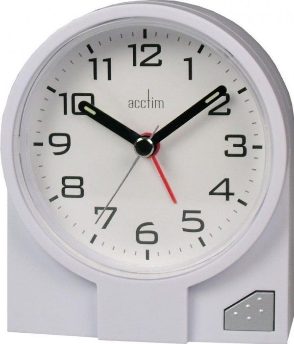 ACCTIM LEON WHITE ALRAM CLOCK