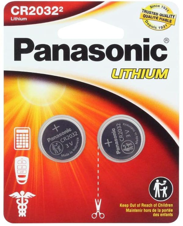 PANASONIC 3V CR2032 2032 BR2032 DL2032 LITIUM COIN BATTERY TWIN PACK