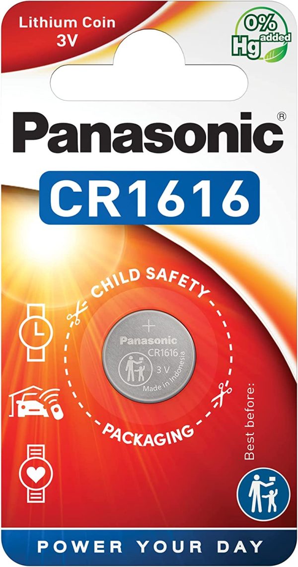 PANASONIC CR1616 LITHIUM COIN CELL BATTERY 3V