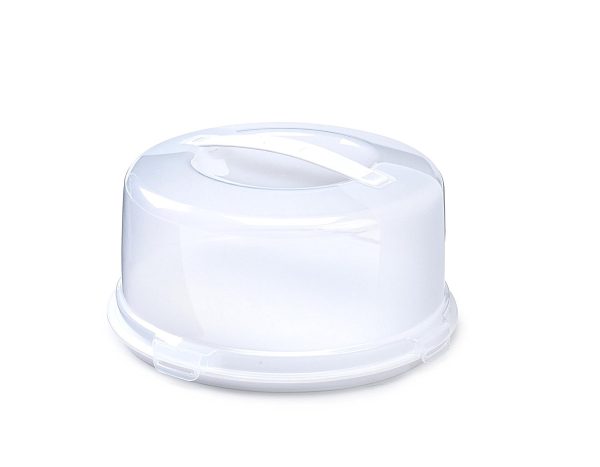 WHITEFURZE ROUND CAKE BOX WITH LID