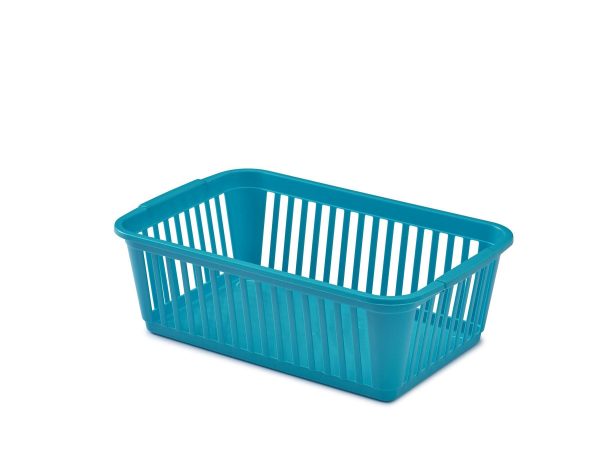 WHITEFURZE HANDY BASKET TEAL 37CM