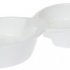 DAUBLE ROUNDD WHITE TAPAS DISHES MANGANISE4.5