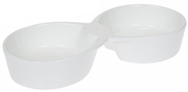 DAUBLE ROUNDD WHITE TAPAS DISHES MANGANISE4.5