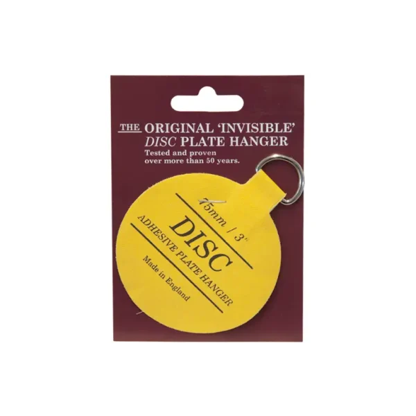 INVISIBLE DISC ADHESIVE PLATE HANGER 75MM / 3 INCH