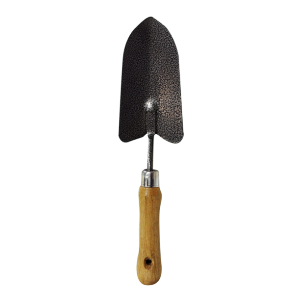 WOODEN HANDLE HAND TROWEL