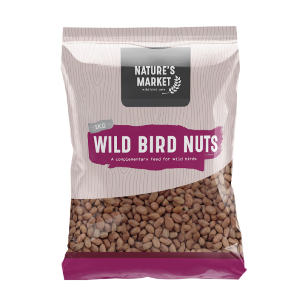 NATURES MARKET KINGFISHER WILD BIRD FOOD NUTS PEANUTS 1KG