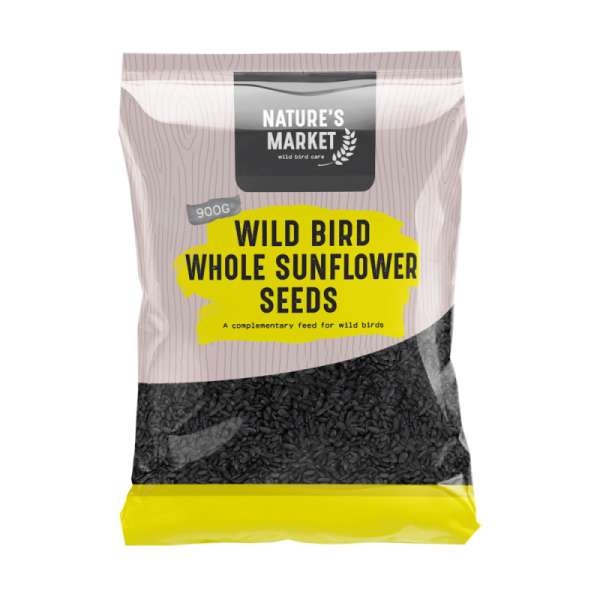 NATURES MARKET WILD BIRD FOOD WHOLE SUNFLOWER SEED 900GM