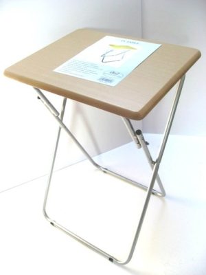 ANZ FOLDING TV TABLE MDF BEECH SMALL