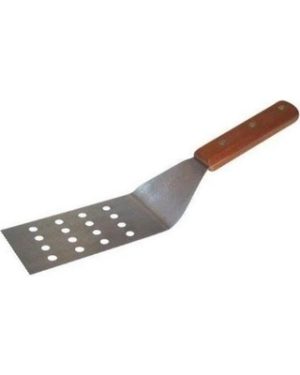 STEEL AND WOODEN HANDLE BBQ TURNER