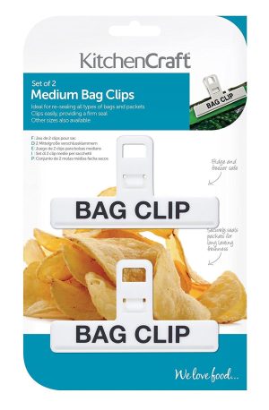 BAG CLIP 2PC PLASTIC MEDIUM