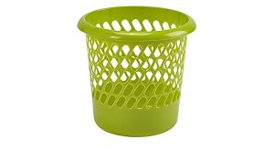 WHITEFURZE GREEN WASTE PAPER BASKET