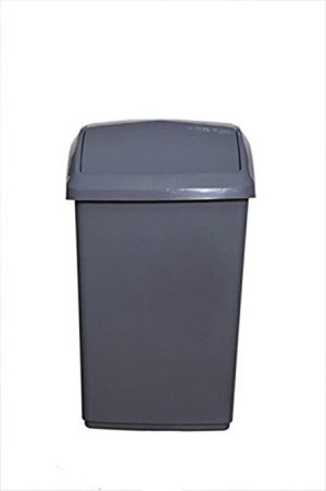 WHITEFURZE SILVER SWING TOP BIN 30LTR