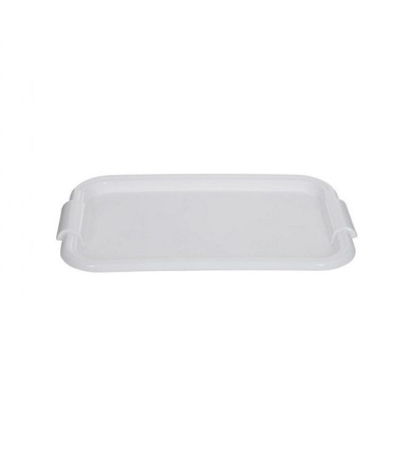 WHITEFURZE RECTANGULAR WHITE TRAY 49CM