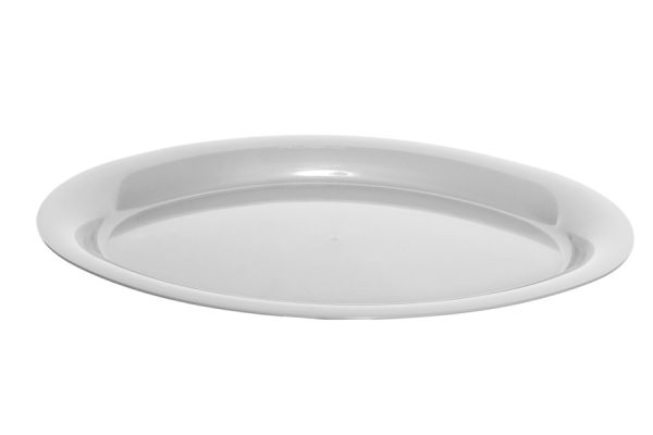 WHITEFURZE OVAL WHITE PLATTER 53CM