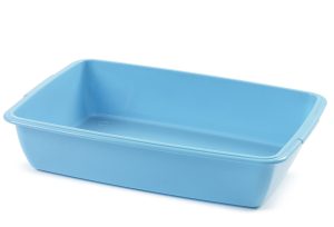 ASSORTED COLOUR WHITEFURZE CAT LITTER TRAY 46CM