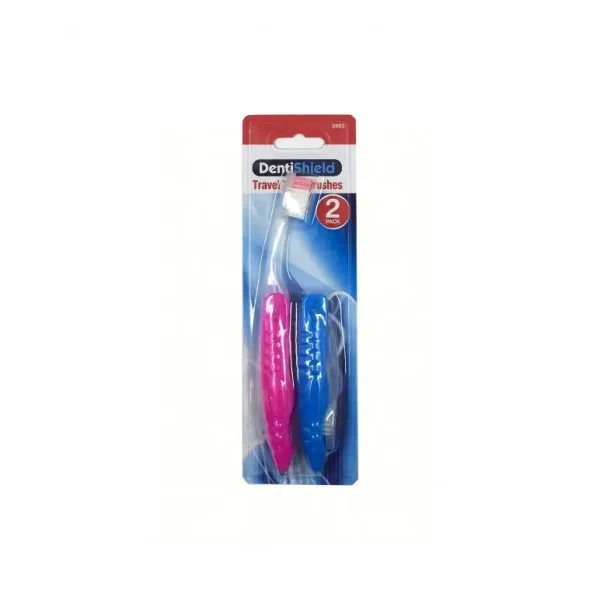 PACK OF 2 TRAVEL TOOTHBURSHES