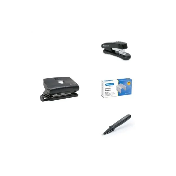 RAPESCO BLACK HOLE PUNCH 12 SHEET CAPACITY