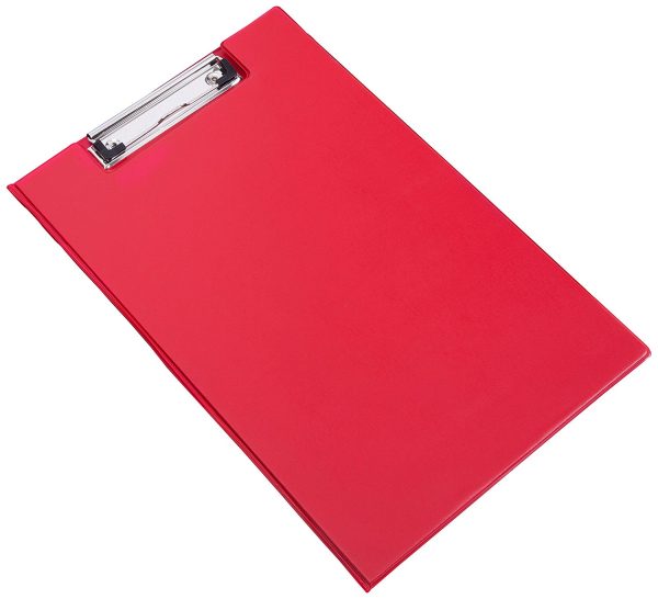 RAPESCO RED FOLDOVER CLIP BOARD