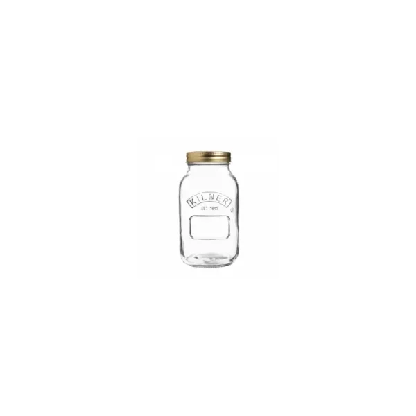 KILNER TRANSPARENT PRESERVE JAR 1 LITRE