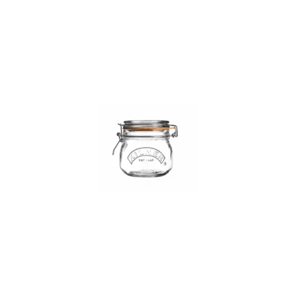 KILNER TRANSPARENT ROUND CLIP TOP JAR 0.5 LITRE