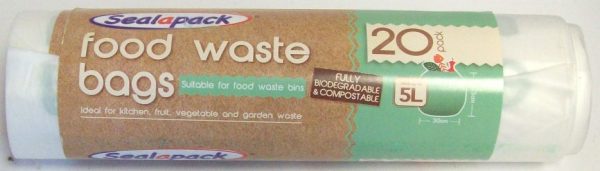 SEALAPACK BIODEGRADABLE / COMPOSTABLE FOOD WASTE BAGS PACK OF 20