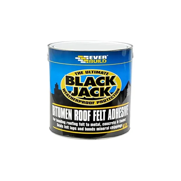 EVERBUILD BLACK JACK 904 BITUMEN ROOF FELT ADHESIVE 1 LITRE