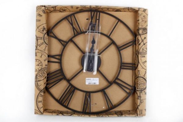 40CM BLACK IRON ROMAN NUMBERALWALL CLOCK