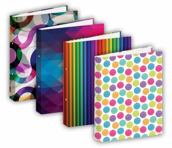 TIGER A4 FASHION RING BINDER FILE ASSORTED COLOURS