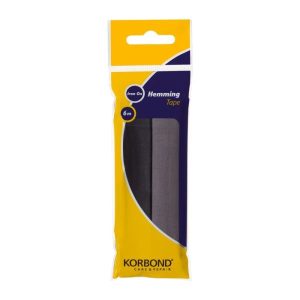 KORBOND HEMMING TAPE BLACK & GREY 6M